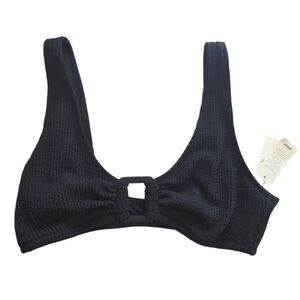 Aerie NWT! Crinkle Ring Wide Strap Scoop Bikini Top